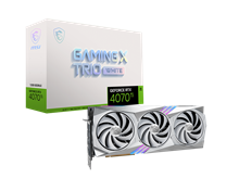 کارت گرافیک  ام اس آی مدل GeForce RTX™ 4070 Ti GAMING X TRIO WHITE 12G با حافظه 12 گیگابایت